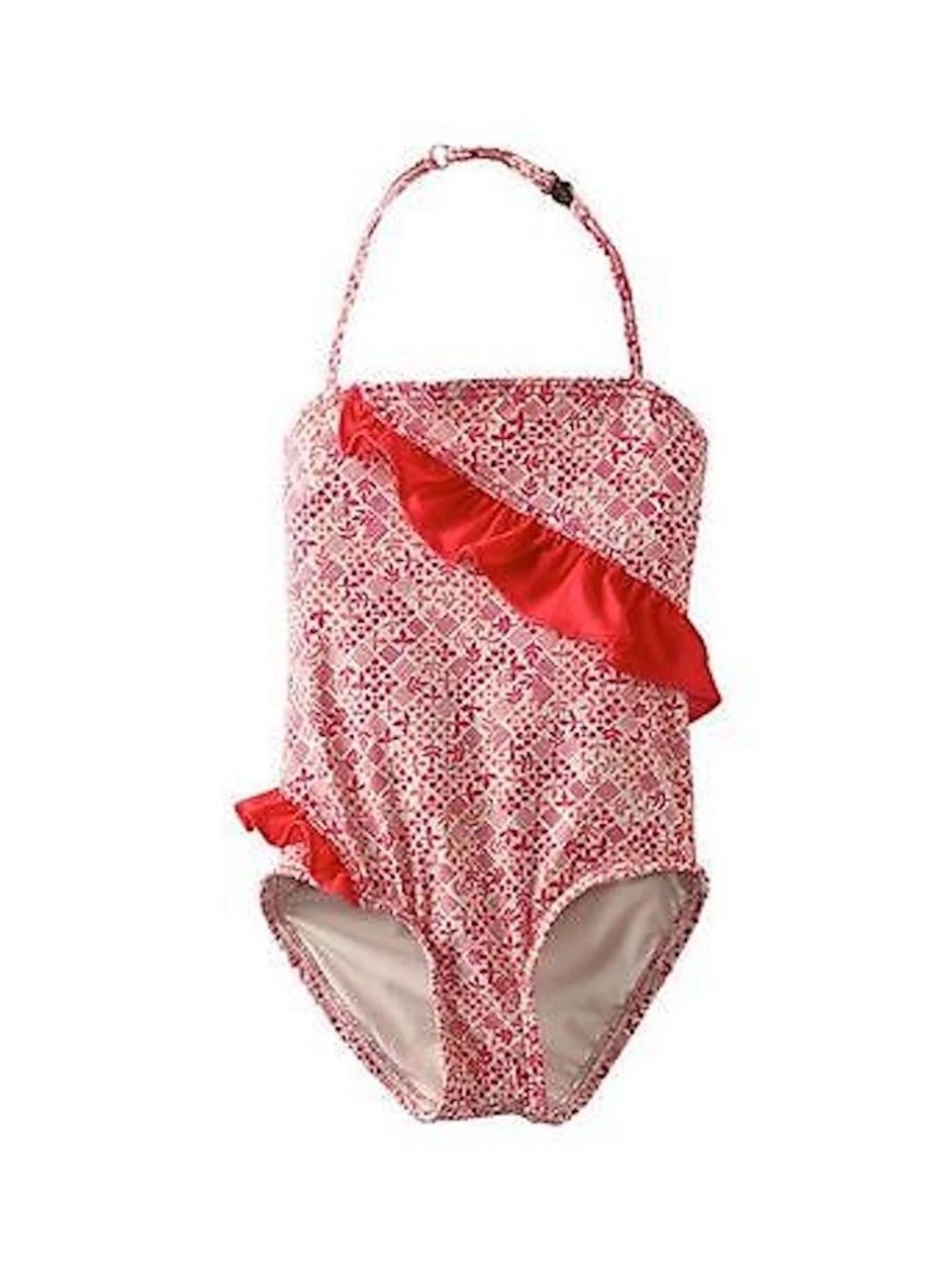 Little Marc Jacobs One-Piece Girl Swimsuit with Red Ruffle size10